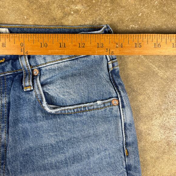 Free‎ People We The Free Distressed Raw Hem Jeans Women’s Size 28 Light Wash - Picture 12 of 15